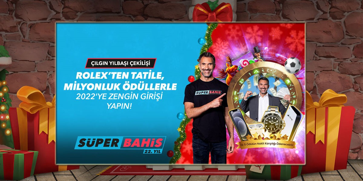 Süperbahis Yılbaşı Bonusu, iPhone 13 - Playstation 5 Kazan